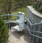 plate-forme escalier tournant exterieur